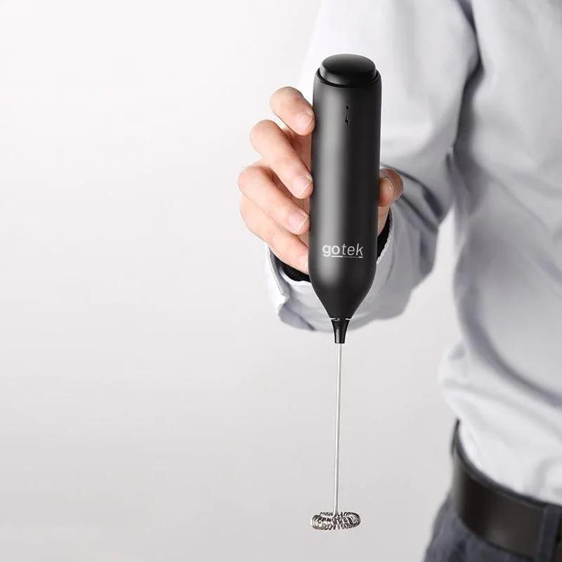 Electric Milk Frother – Handheld Coffee Foam Maker