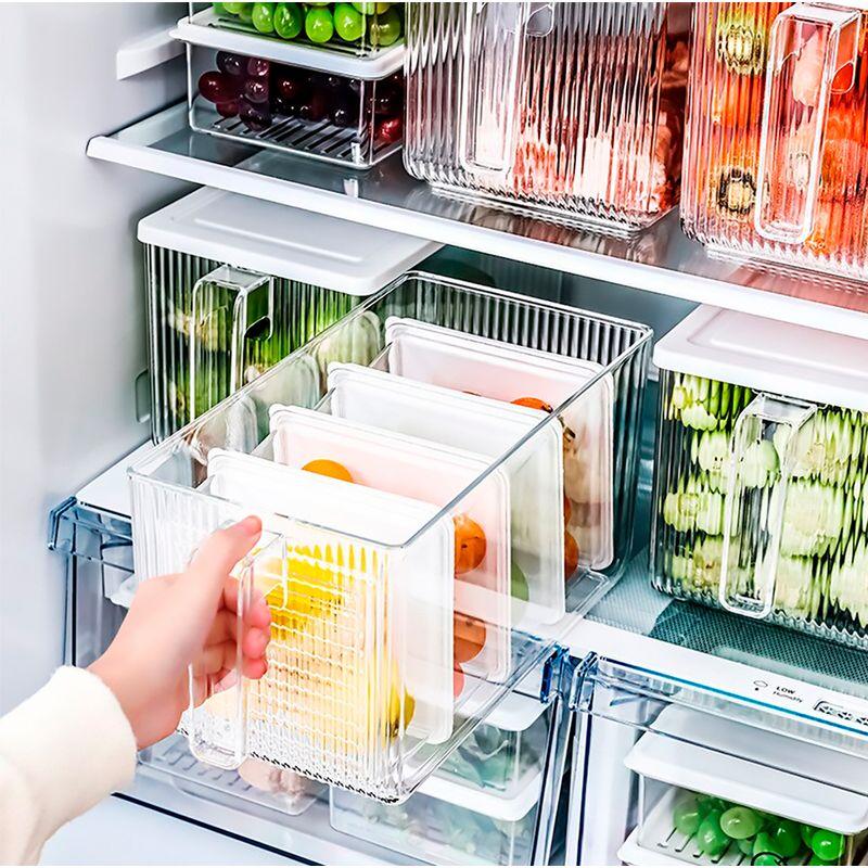Fridge Organizer Bin – Clear Refrigerator Storage Container