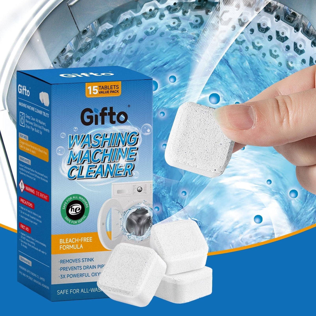 Washing Machine Cleaner Tablets – Deep Cleaning Formula