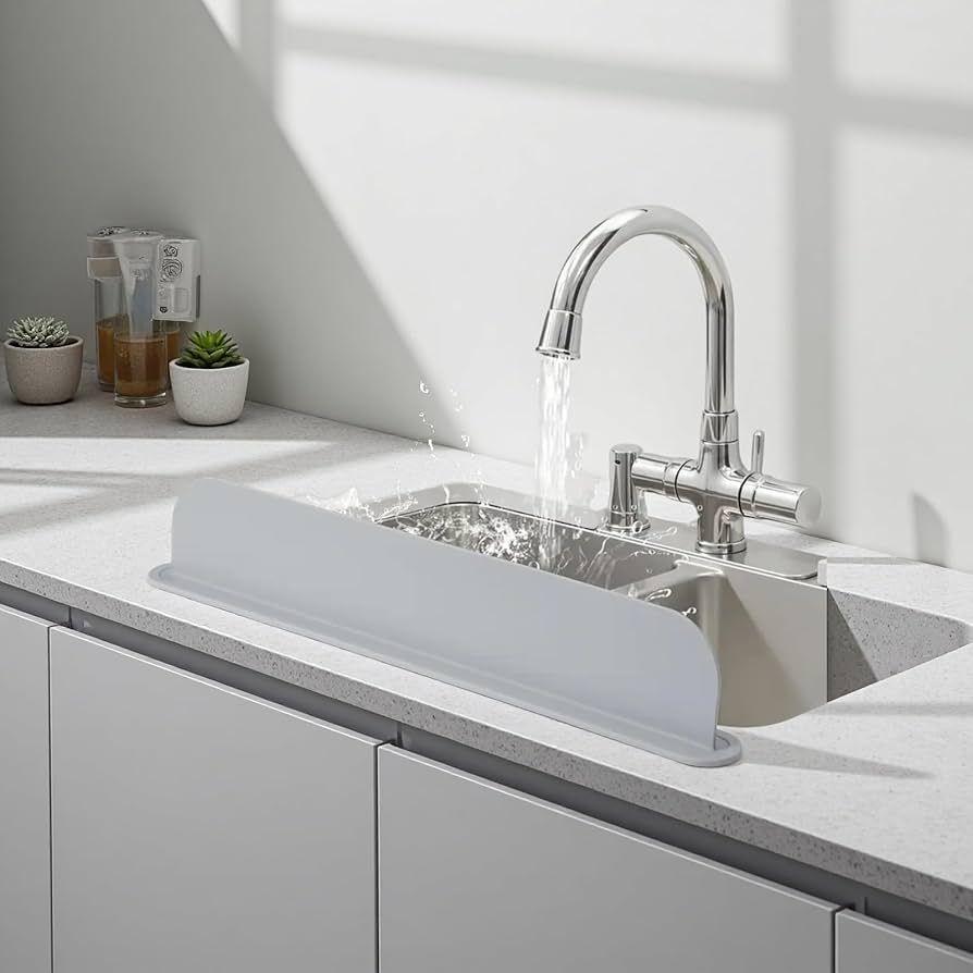 Silicone Sink Splash Guard – Waterproof Sink Protecto