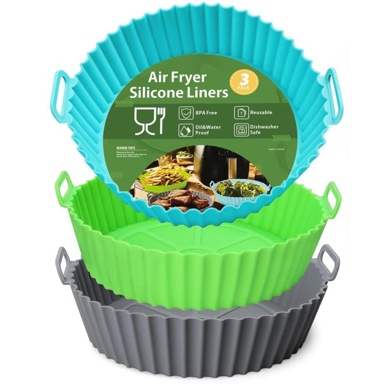 Silicone Air Fryer Liners – Non-Stick Reusable Baking Tray