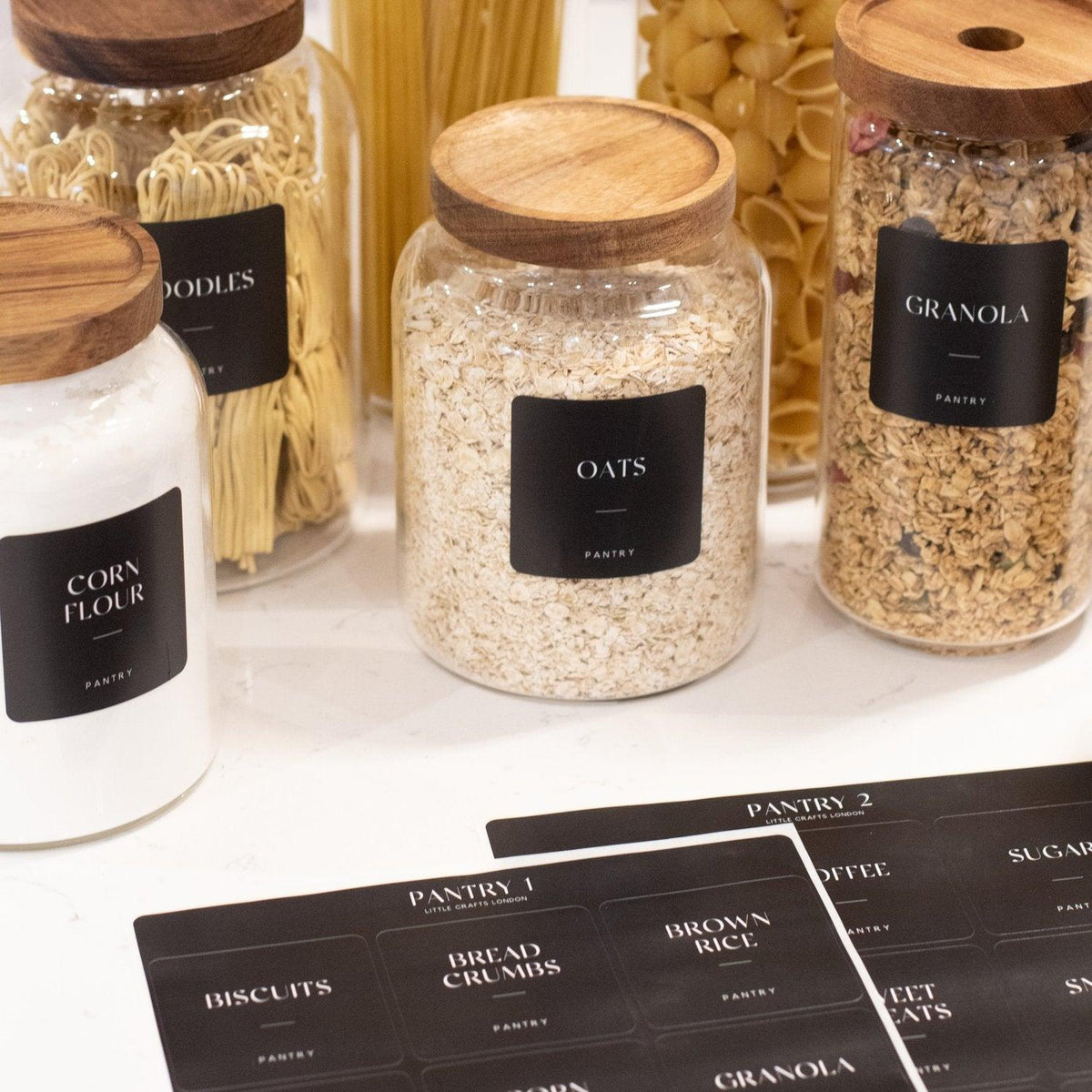 Pantry Storage Labels – Reusable Kitchen Container Labels