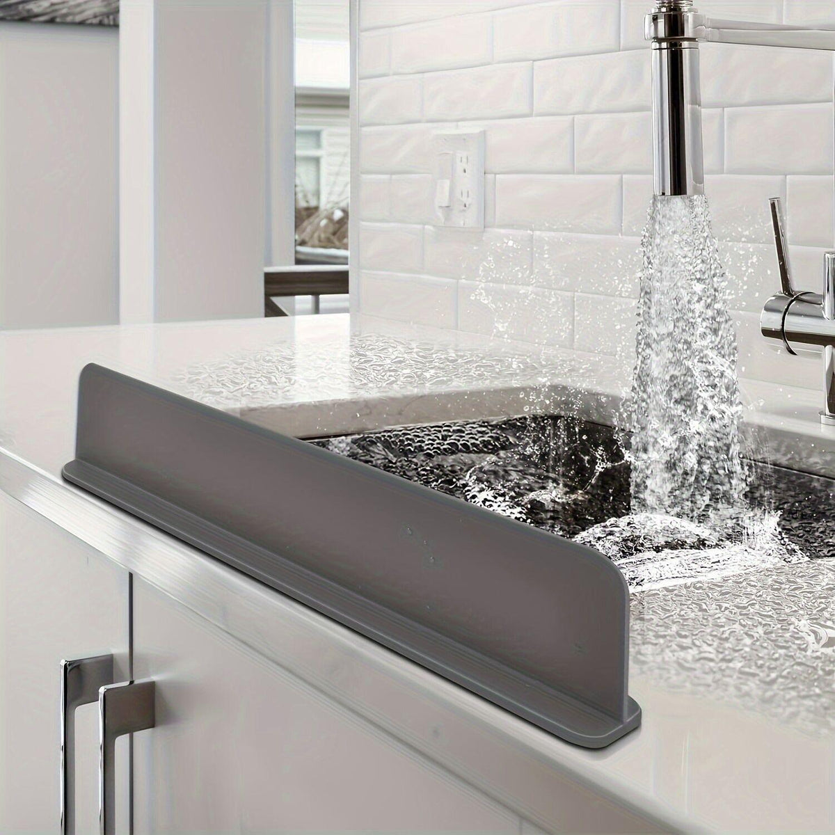Silicone Sink Splash Guard – Waterproof Sink Protecto