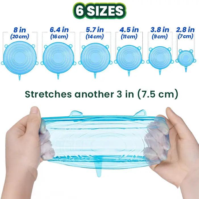 Reusable Silicone Stretch Lids – Food Storage Covers