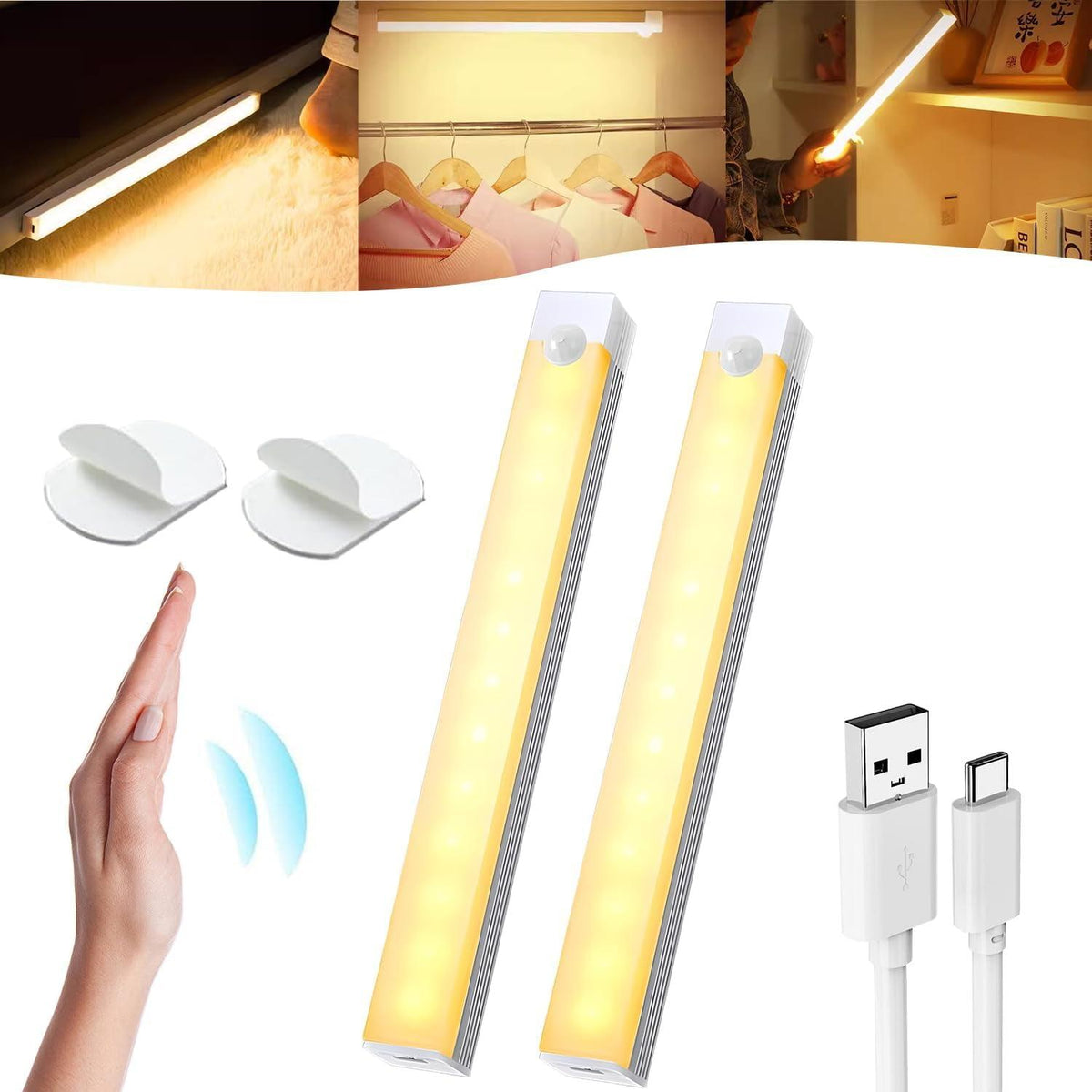 Motion Sensor Cabinet Light – Rechargeable Wireless LED Light