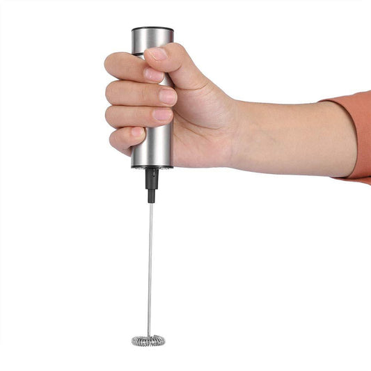 Electric Milk Frother – Handheld Coffee Foam Maker