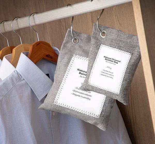 Activated Charcoal Closet Deodorizer Bags – Natural Odour Eliminator