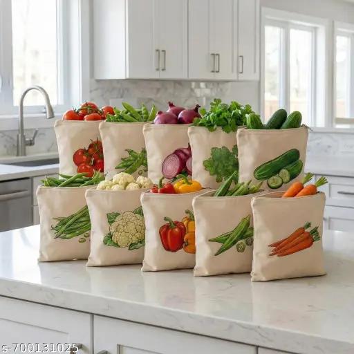 Reusable Vegetable Storage Bags – Fresh Produce Keeper