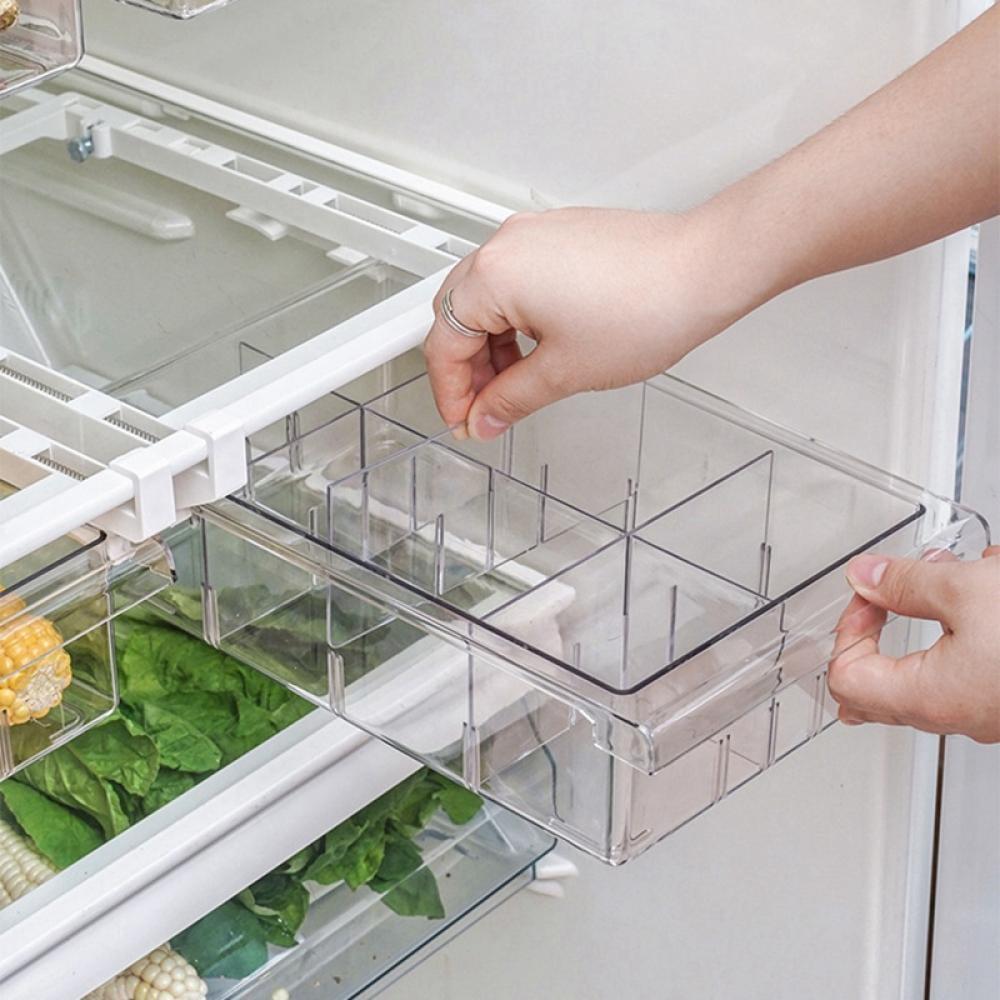 Fridge Organizer Bin – Clear Refrigerator Storage Container