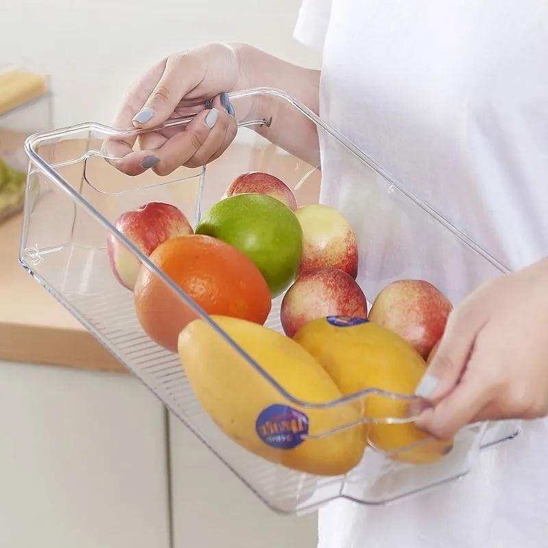 Fridge Organizer Bin – Clear Refrigerator Storage Container
