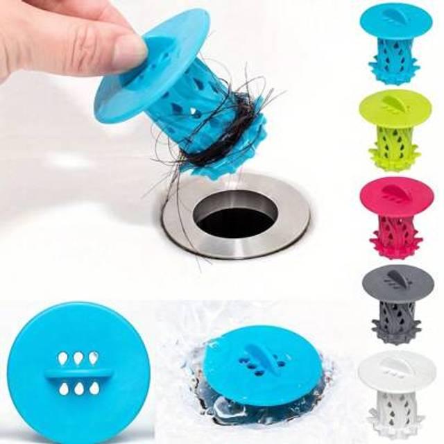 Sink Drain Hair Catcher – Silicone Drain Protector