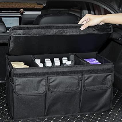 Foldable Car Trunk Organiser – Multi-Compartment Boot Storage