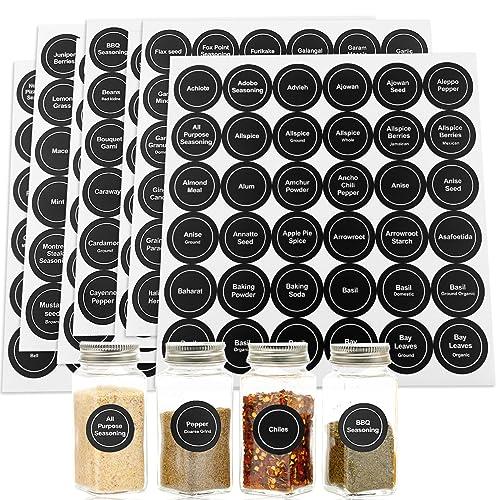 Waterproof Spice Jar Labels – Kitchen Organization Stickers