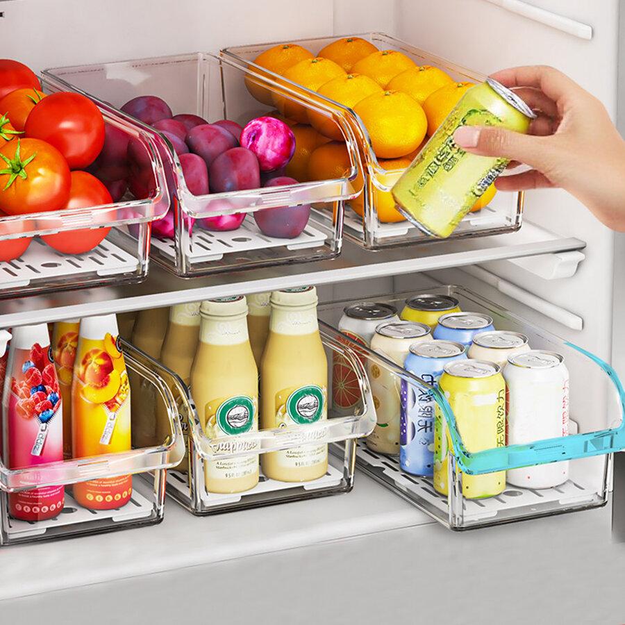 Fridge Organizer Bin – Clear Refrigerator Storage Container