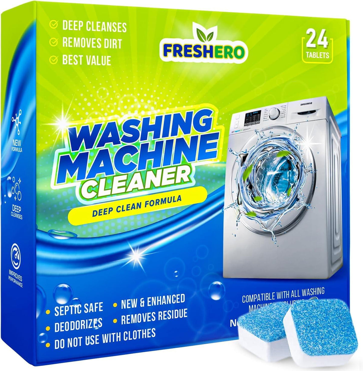 Washing Machine Cleaner Tablets – Deep Cleaning Formula